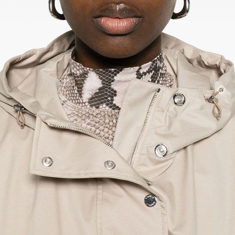 MOORER Maryana bež ženska jakna sa kapuljačom i džepovima