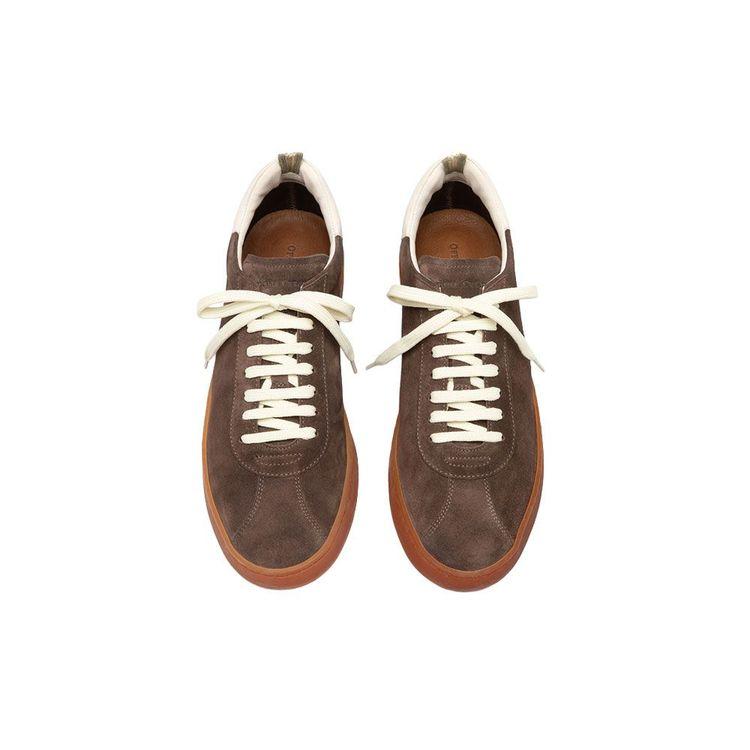 OFFICINE CREATIVE braon muške patike od antilopa