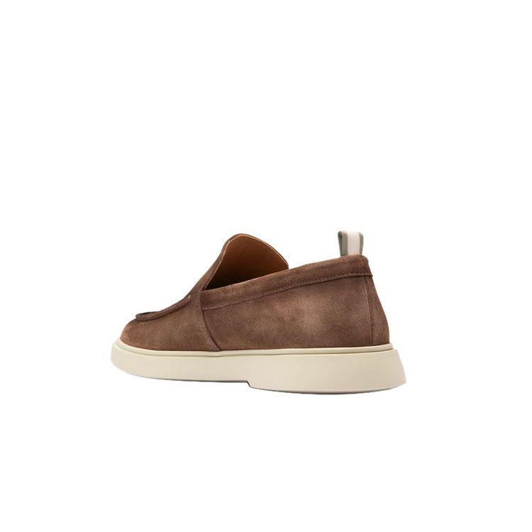 OFFICINE CREATIVE tamno braon muške cipele od antilopa