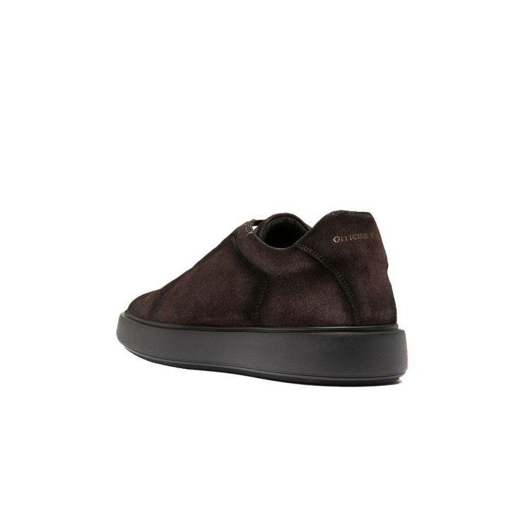OFFICINE CREATIVE Slouch 001 braon muške patike od antilopa