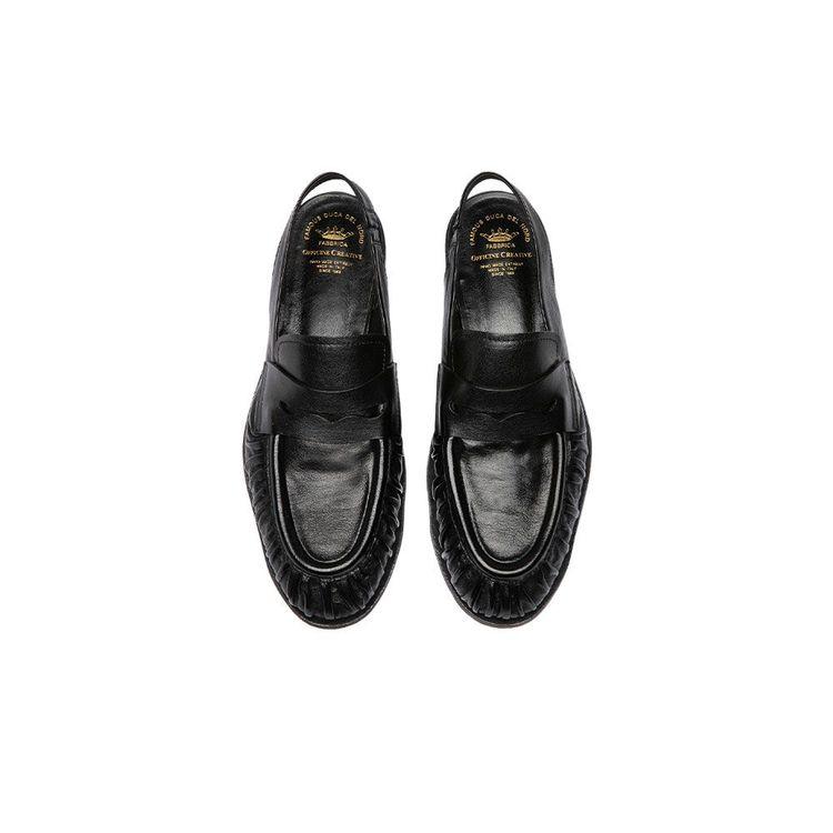 OFFICINE CREATIVE crne ženske cipele sa otvorenom petom