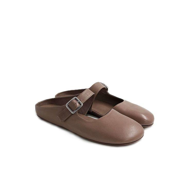 OFFICINE CREATIVE svijetlo braon ženske papuče