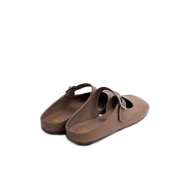 OFFICINE CREATIVE svijetlo braon ženske papuče