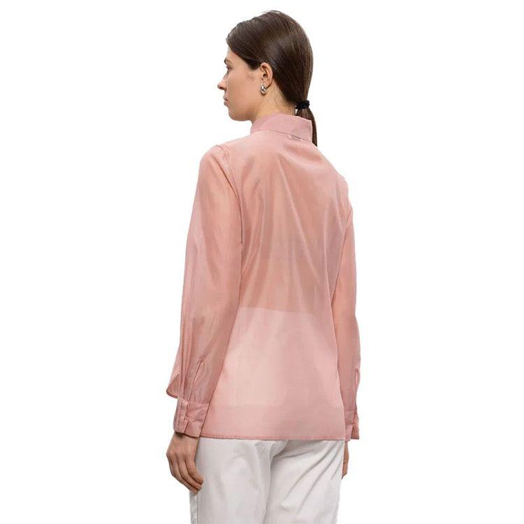 PESERICO roza ženska svilena košulja