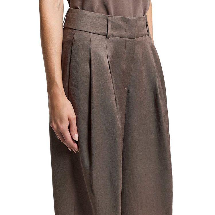 PESERICO braon ženske široke pantalone