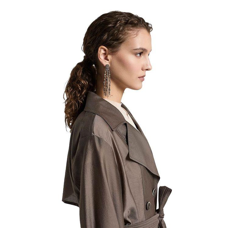 PESERICO braon ženska jakna sa pojasem