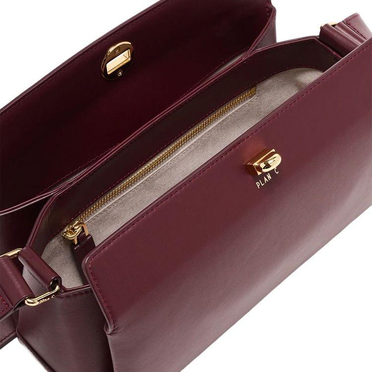 PLAN C bordo Baguette Folded Bag ženska tašna