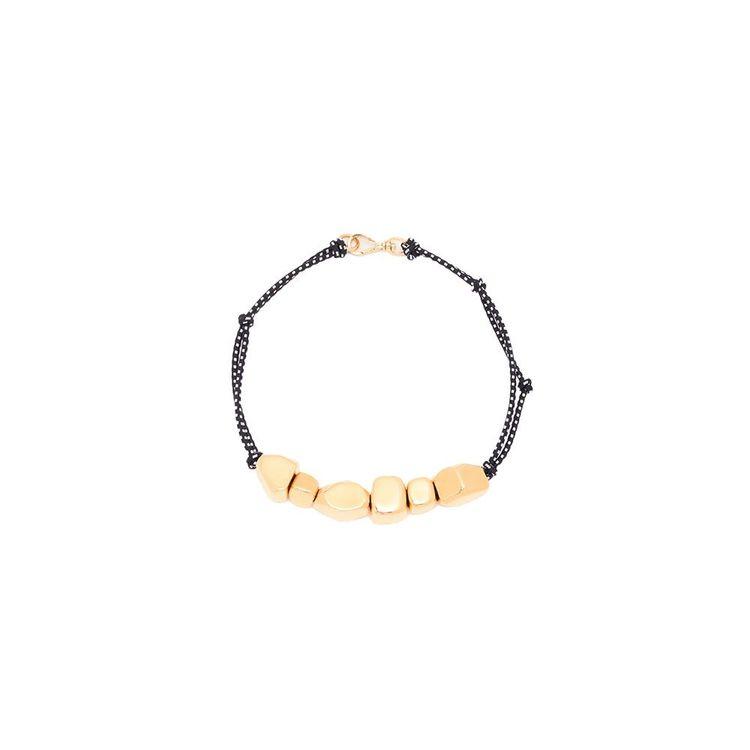 PLAN C teget ženska ogrlica sa zlatnim kamenčićima