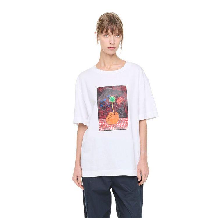 PLAN C bijela ženska majica sa printom