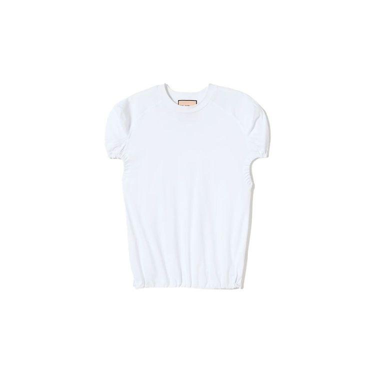 PLAN C bijela ženska majica sa puf rukavima