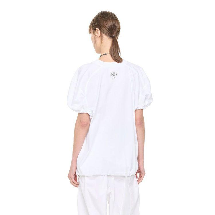 PLAN C bijela ženska majica sa puf rukavima