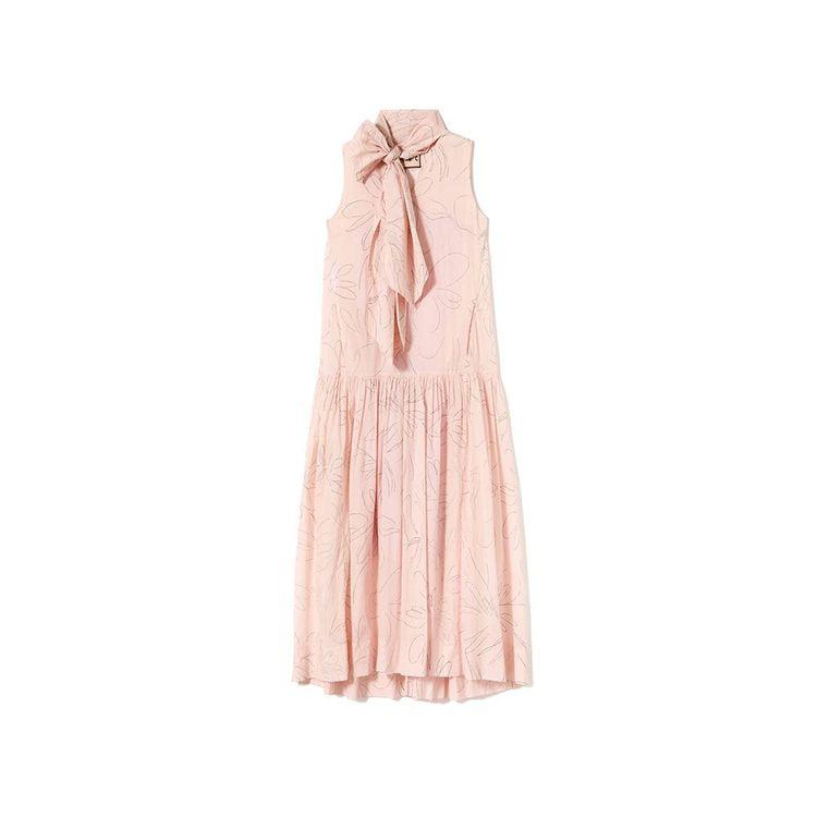 PLAN C roza haljina sa cvjetnim printom