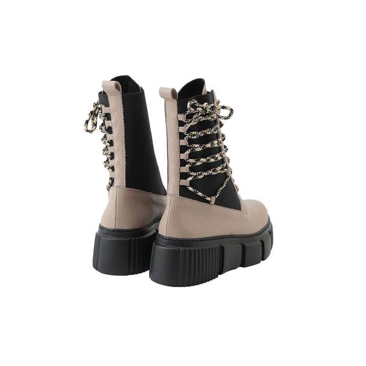 POLLINI bež ženske kožne martinke 