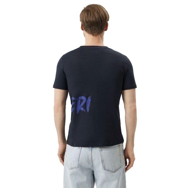 PAL ZILERI teget muška majica sa plavim natpisom