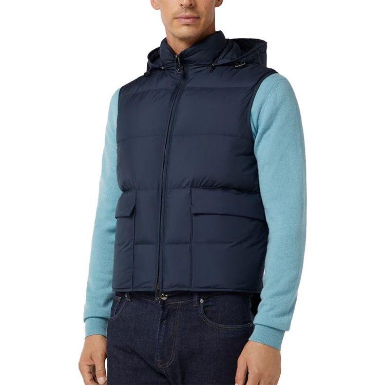 PAL ZILERI teget muški prsluk sa kapuljačom