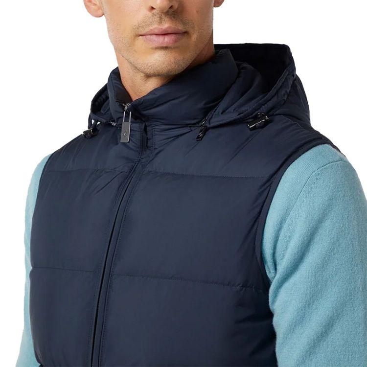 PAL ZILERI teget muški prsluk sa kapuljačom