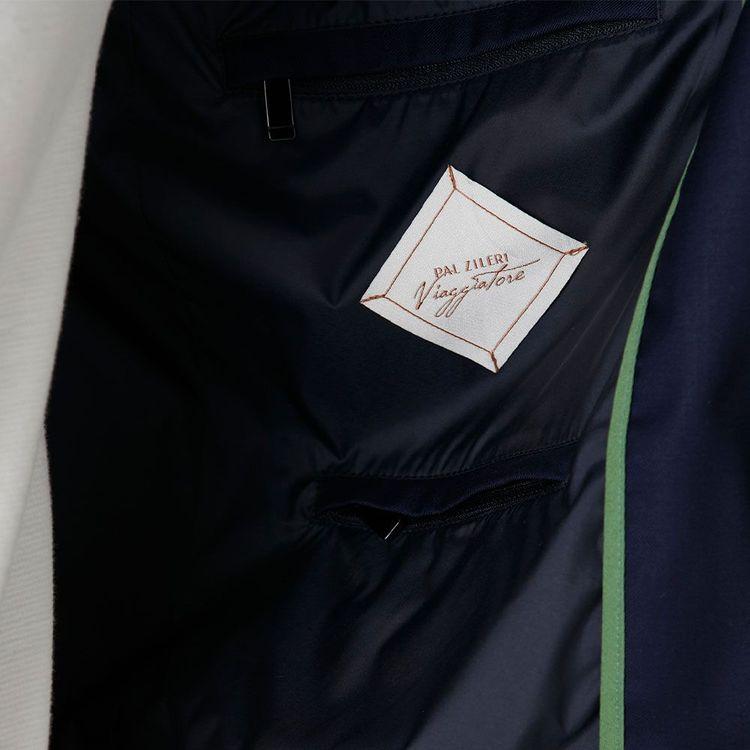 PAL ZILERI teget muška jakna sa pletenim ranflama