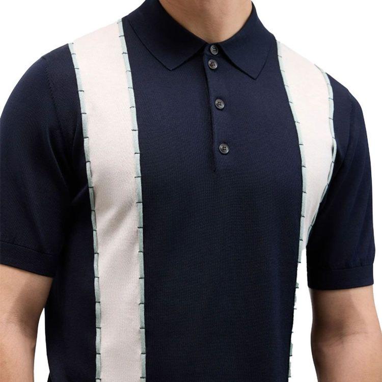 PAL ZILERI teget končana Polo muška majica