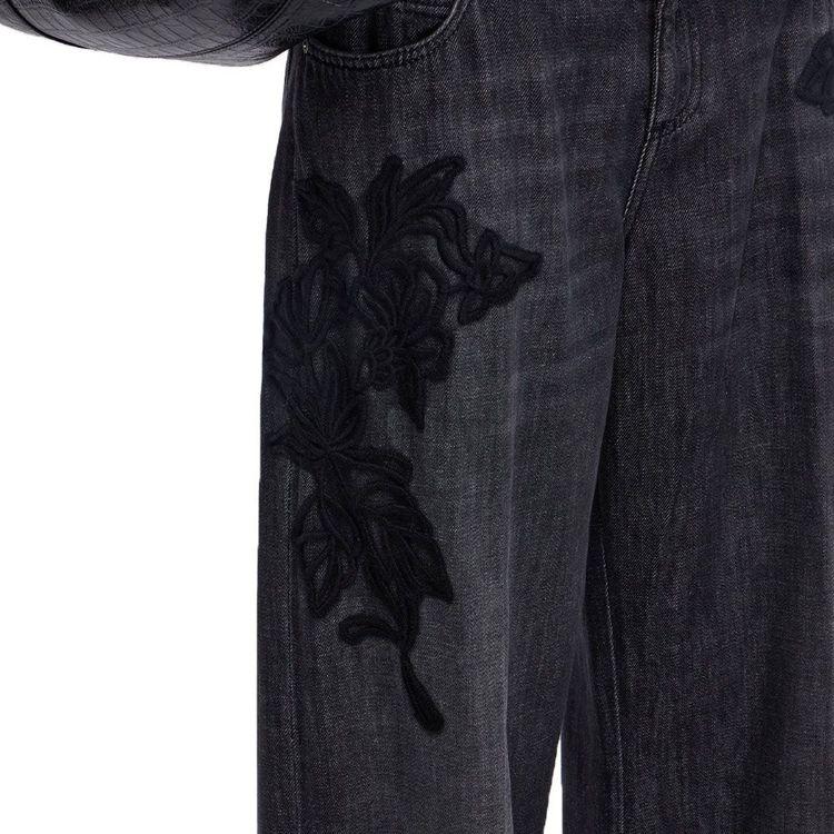 ERMANNO SCERVINO sivi teksas ženske farmerice sa vezom od vune