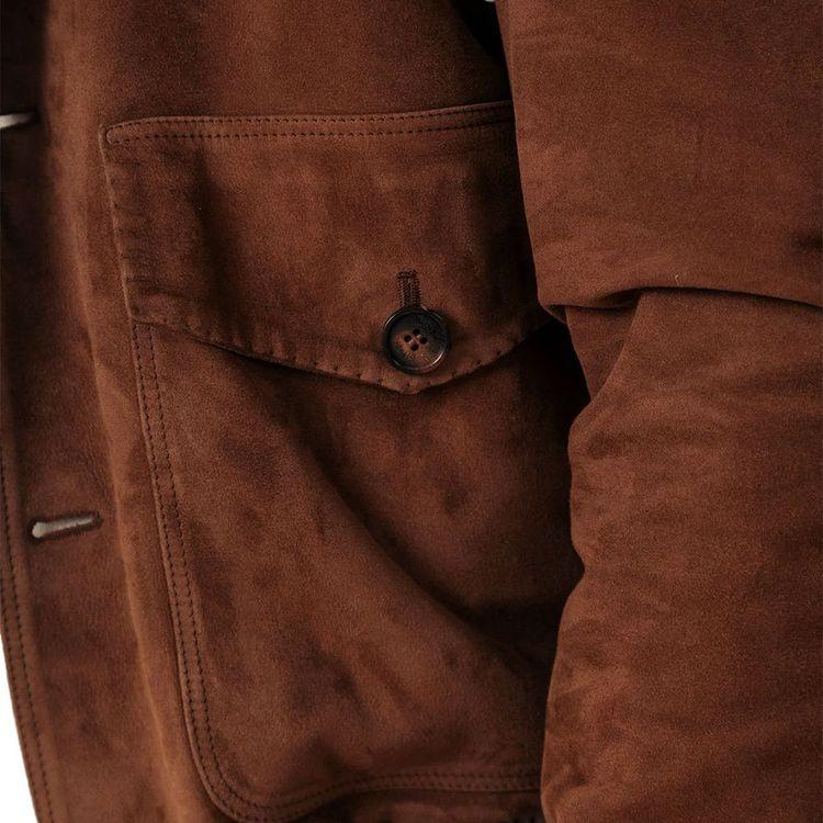 RIFUGIO Blouson braon muška jakna sa krznom