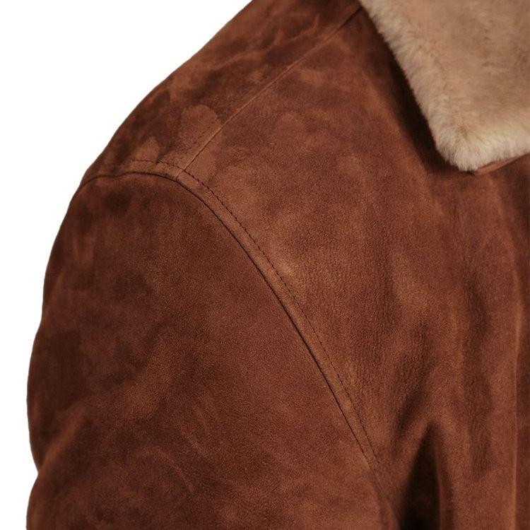 RIFUGIO Blouson braon muška jakna sa krznom