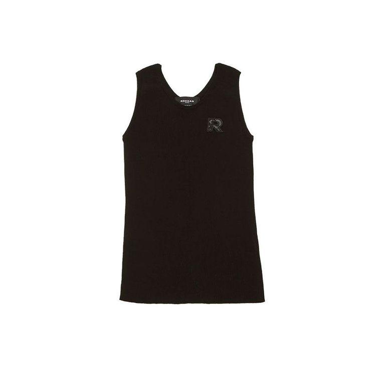 ROCHAS crna ženska trik majica