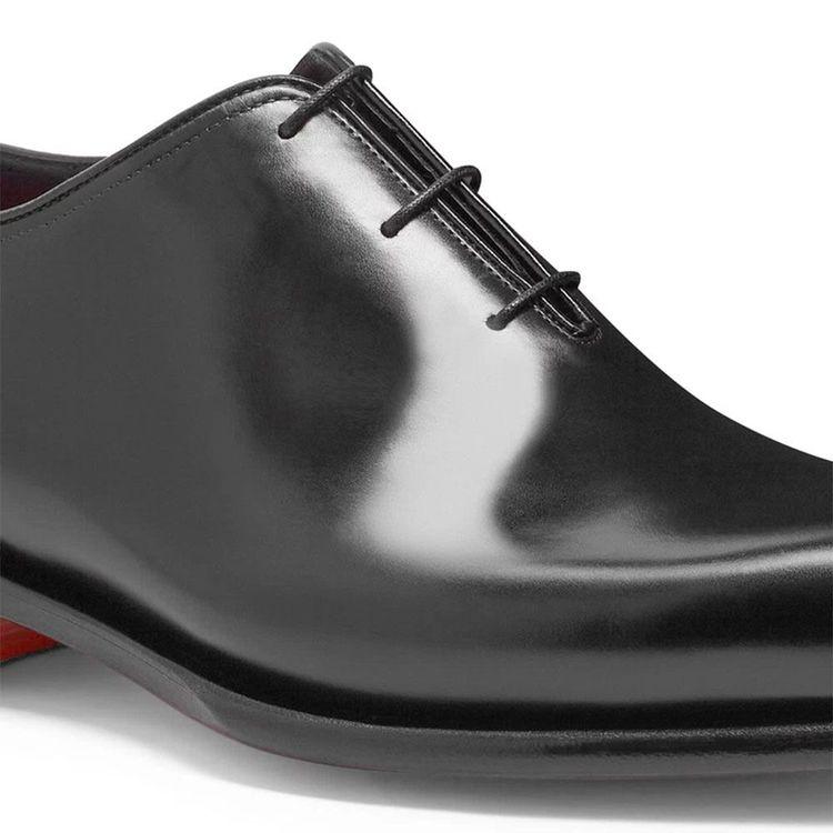 SANTONI crne muške oxford kožne cipele