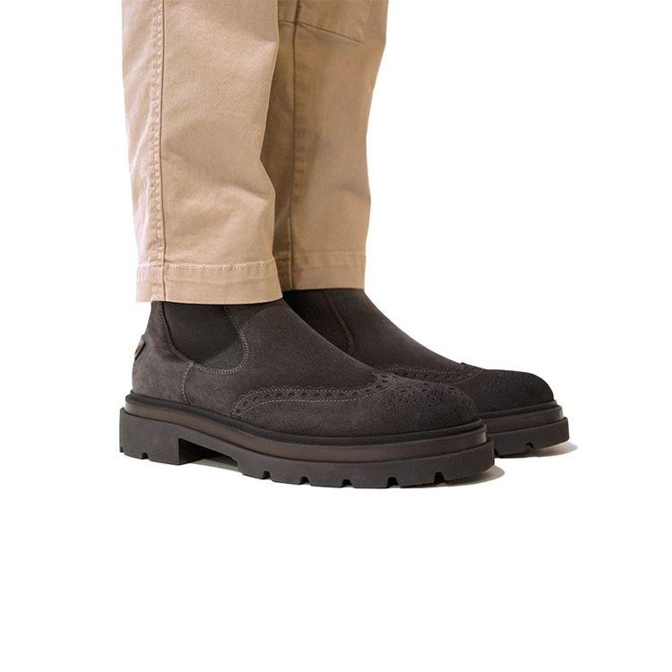 SANTONI braon muške zumbane polučizme od nubuk kože