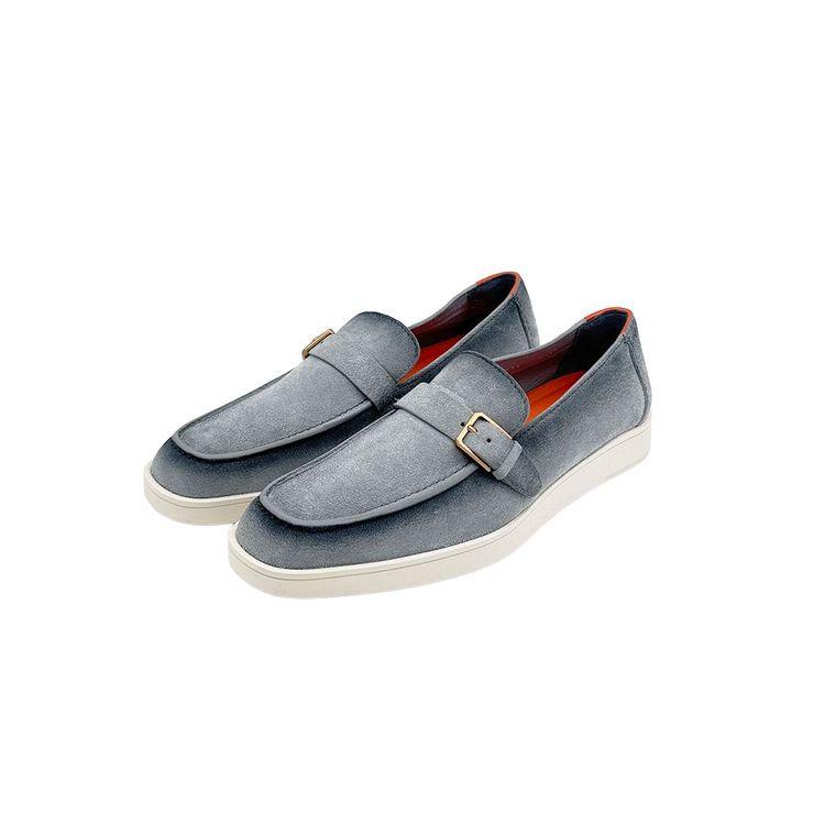 SANTONI svijetlo plave muške mokasine