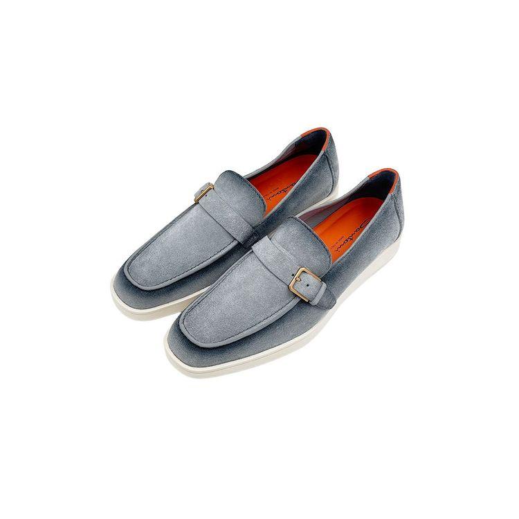 SANTONI svijetlo plave muške mokasine