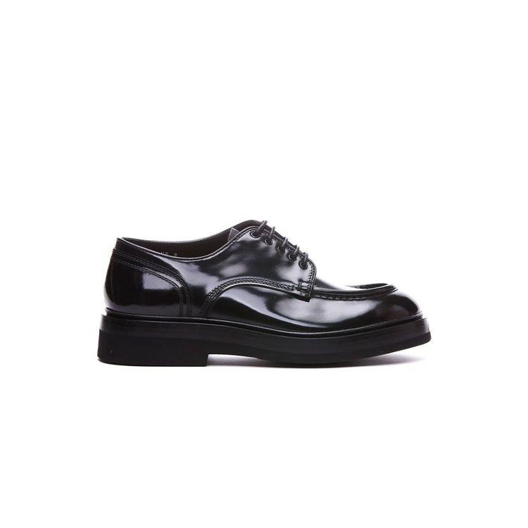 SANTONI crne muške cipele visoki sjaj