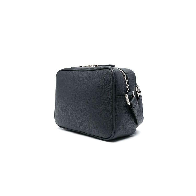 SANTONI teget muška torba od rađene kože