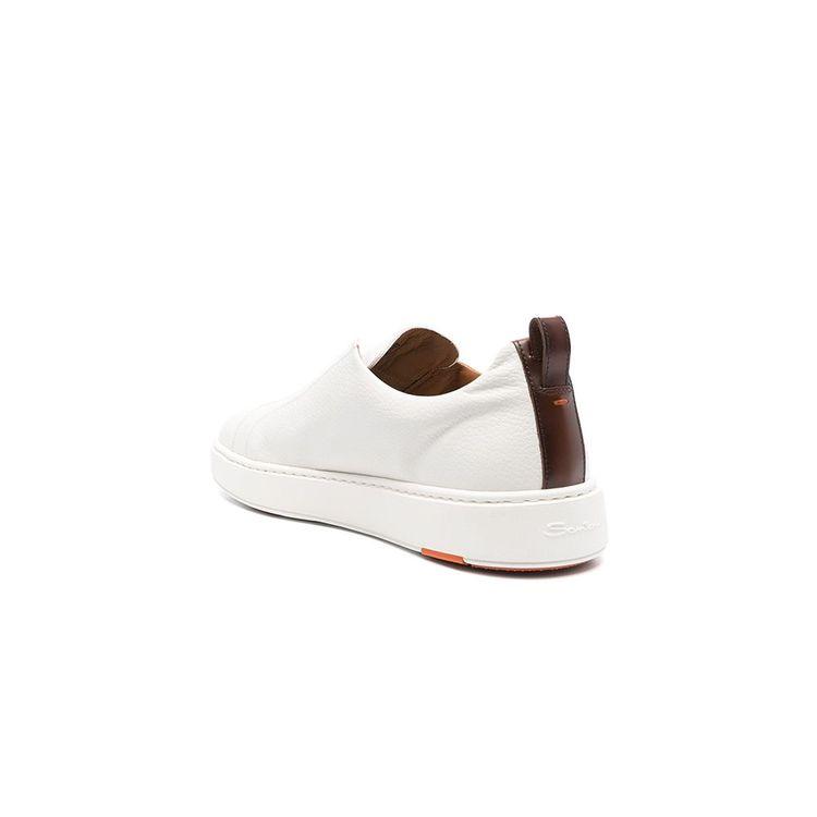 SANTONI Slip-On bijele muške patike