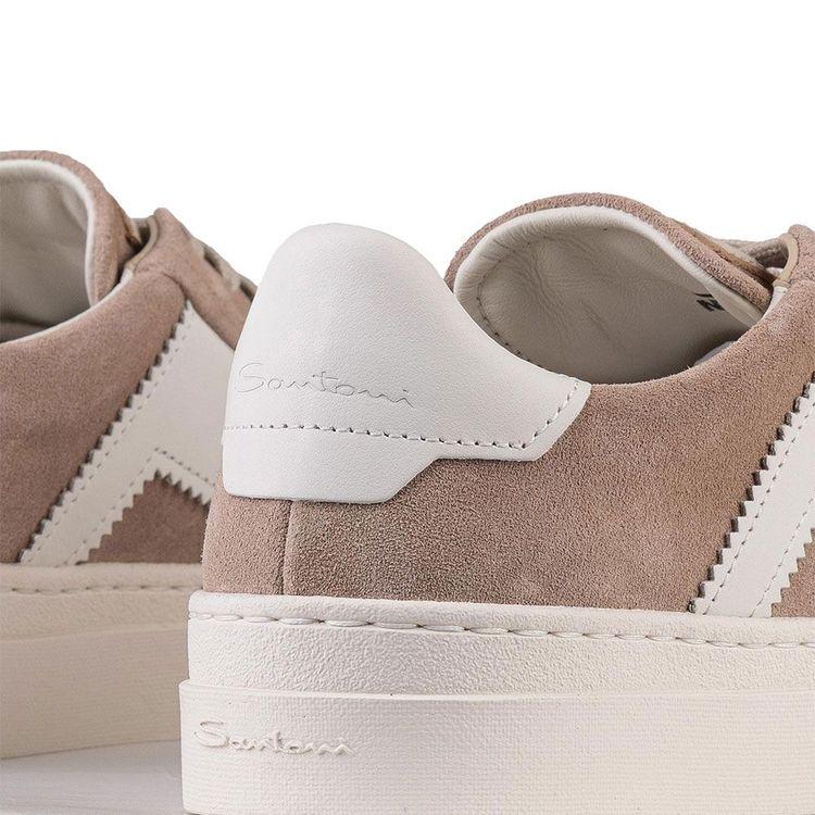 SANTONI tamno bež muške double buckle patike