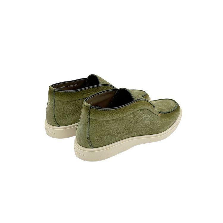 SANTONI Desert Boot zelene muške cipele od nubuk kože