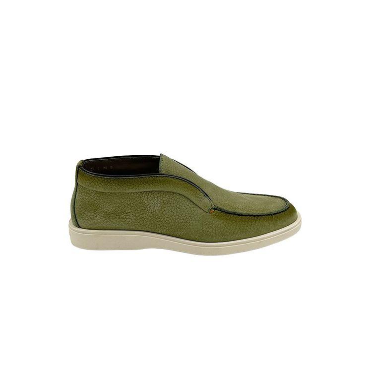 SANTONI Desert Boot zelene muške cipele od nubuk kože