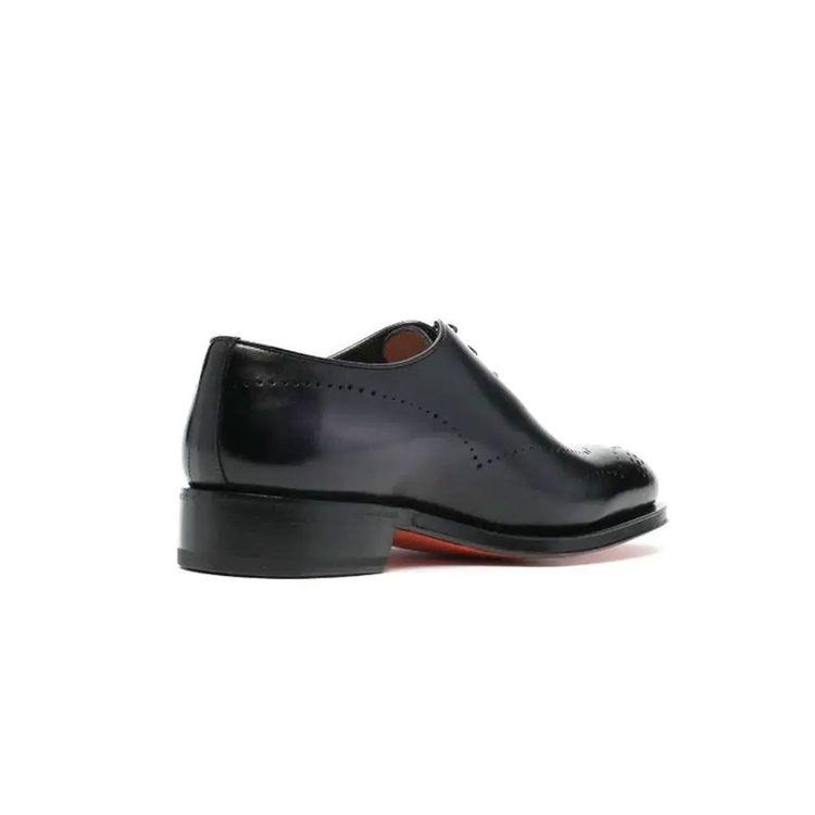 SANTONI Carter Oxford tamno sive nijansirane muške kožne cipele