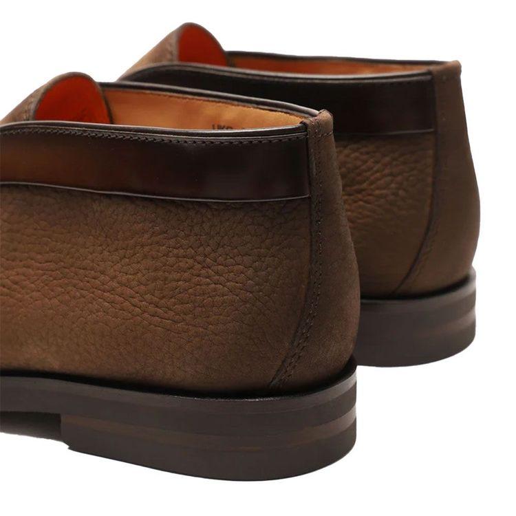 SANTONI Desert Boot braon muške cipele od nabuk kože