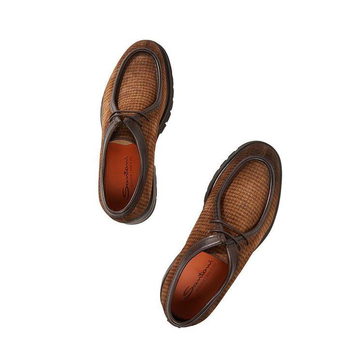 SANTONI braon karo muške cipele