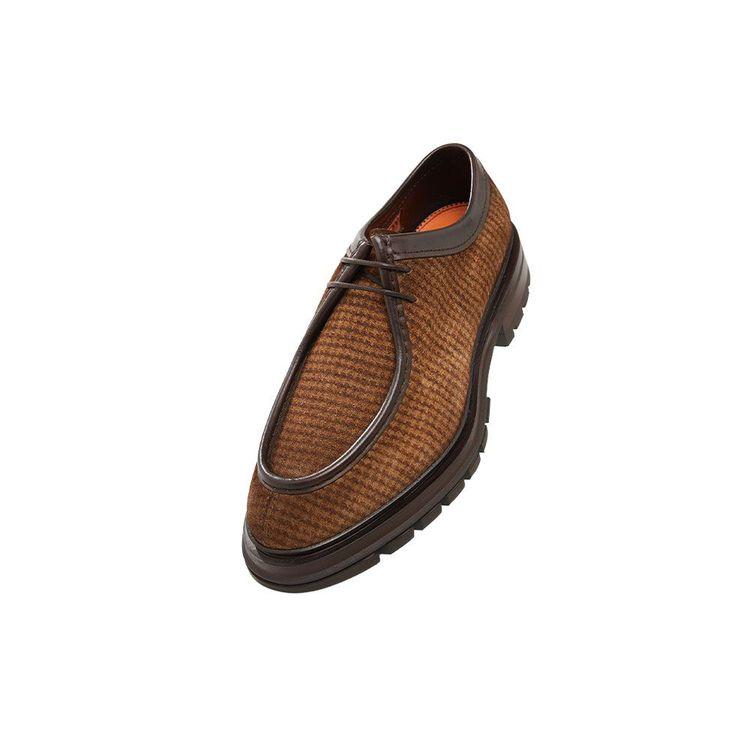 SANTONI braon karo muške cipele