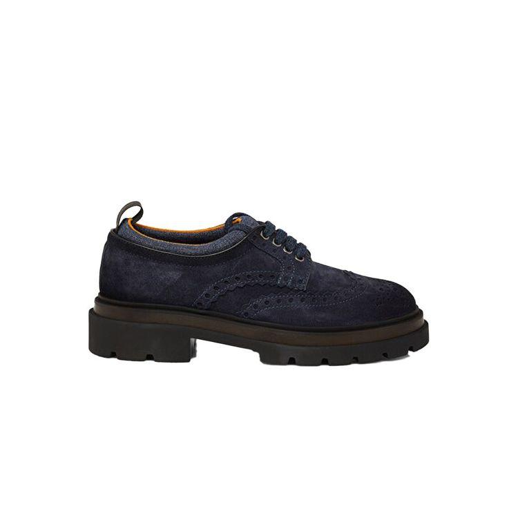 SANTONI indigo plave muške cipele