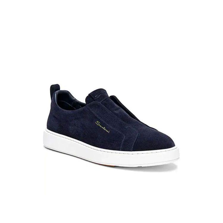 SANTONI Slip-on teget muške patike bijeli đon