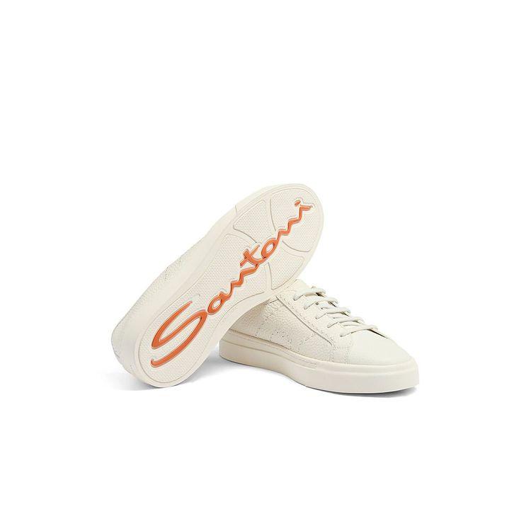SANTONI Double Buckle bijele muške patike