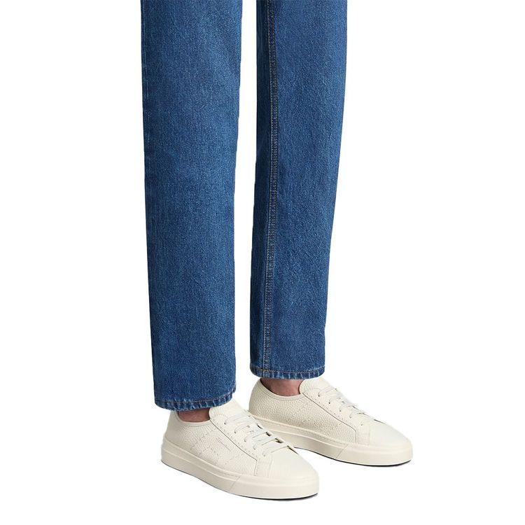 SANTONI Double Buckle bijele muške patike