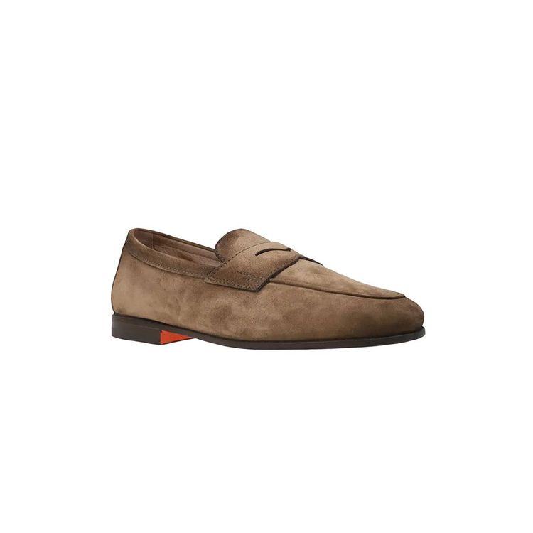 SANTONI Goodyear braon muške mokasine