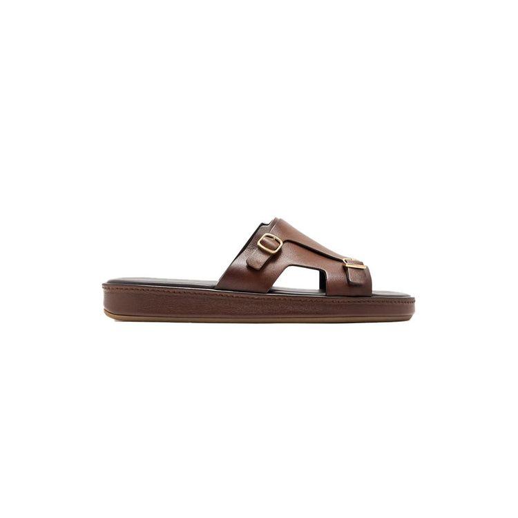 SANTONI Pacifico braon muške papuče