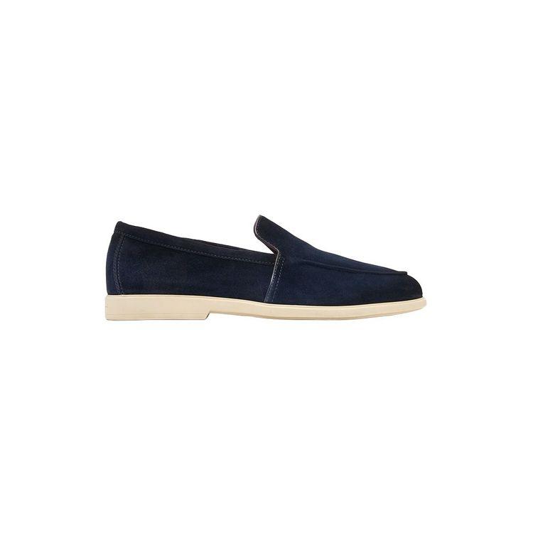 SANTONI Malibu teget muške mokasine