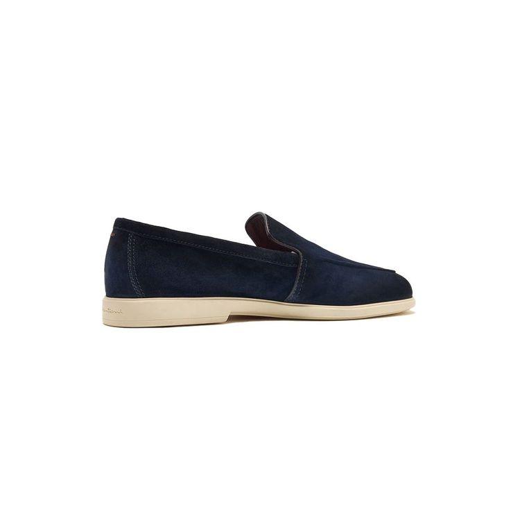 SANTONI Malibu teget muške mokasine