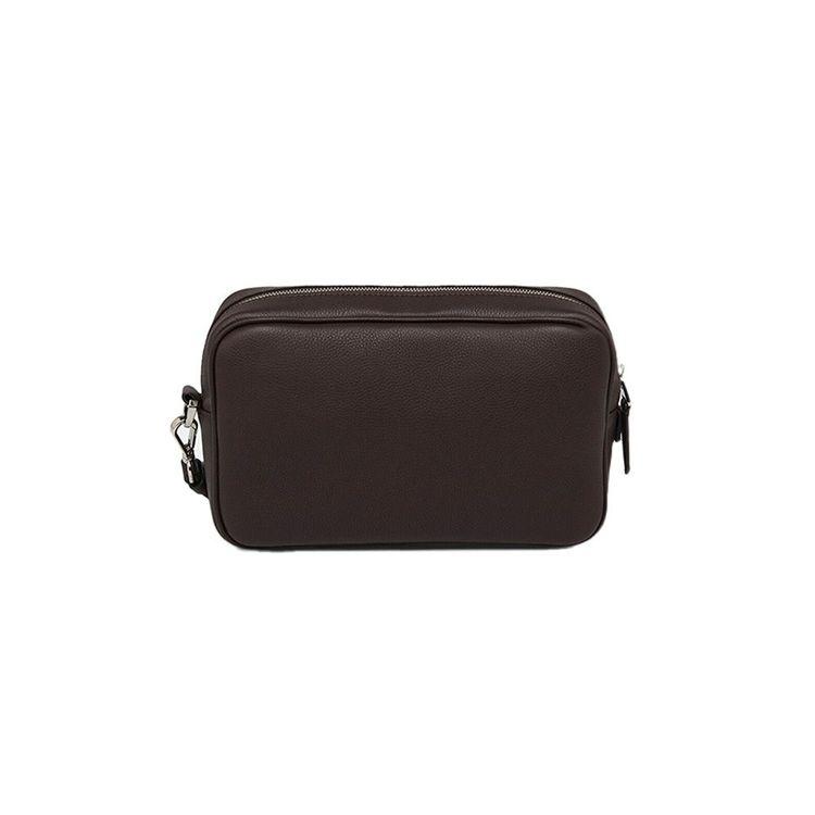 SANTONI tamno braon muška torba