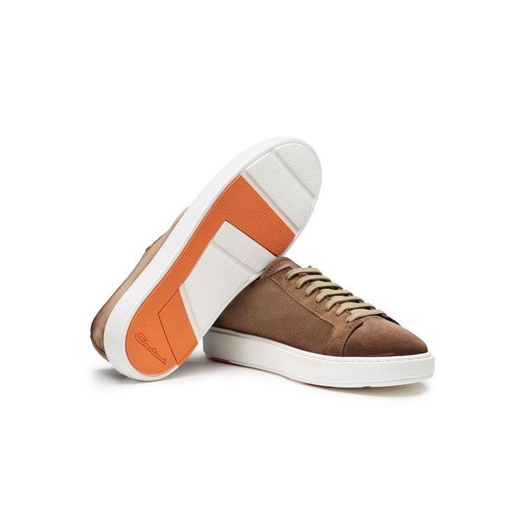 SANTONI braon muške patike od antilopa